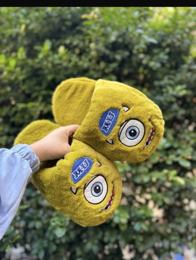 PANTUFLON PIEL DE CONEJO Mike Wazowski