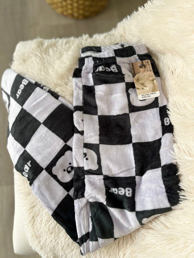 pantalon peluche UNISEX -NEGRO OSO-