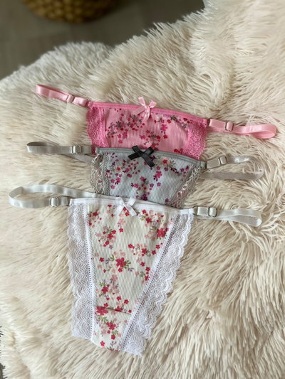 Colales morley con puntilla estampadas -DOCENA-