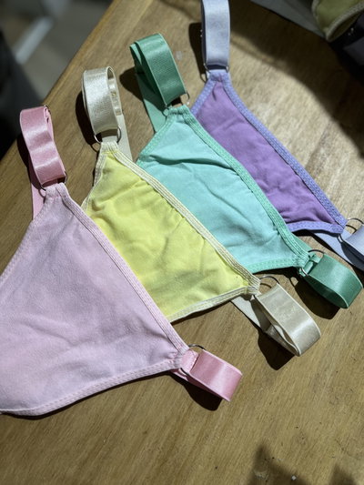 Colales de algodón ANCHO PASTEL (por docena)