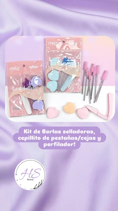 Kit esponjas,cepillitos y perfilador