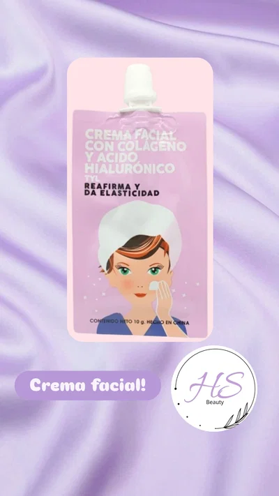 Crema facial con colageno y Hialurónico 