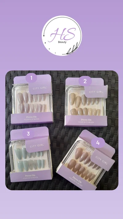 Uñas postizas Almendras city