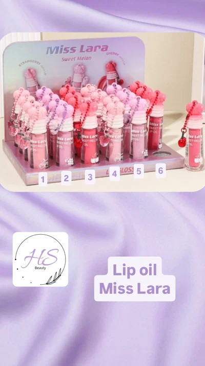 Lip oil con llavero miss lara