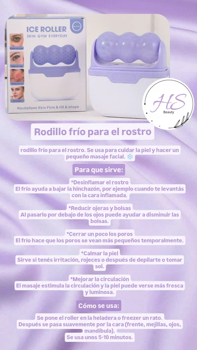 Rodillo frío para el rostro