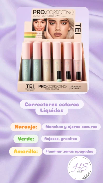 Corrector liquido colores TEI