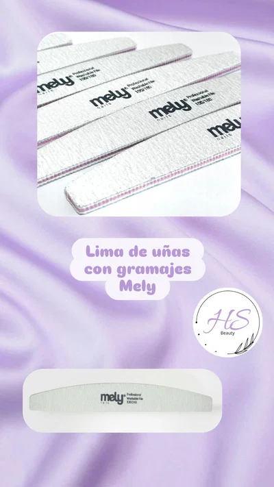 Lima de uñas con gramaje Mely