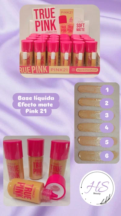 Base liquida mate pink 21