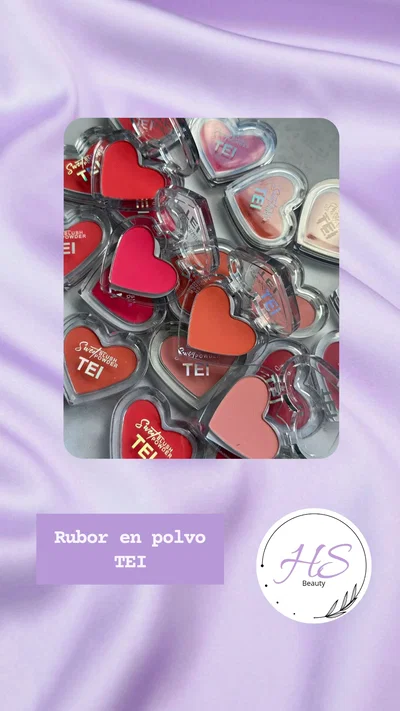 Rubor en polvo Corazón Tei