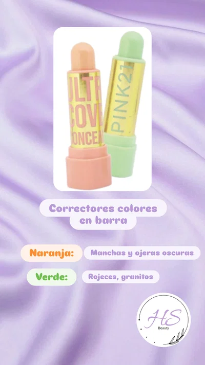 Corrector colores en barra Pink 21