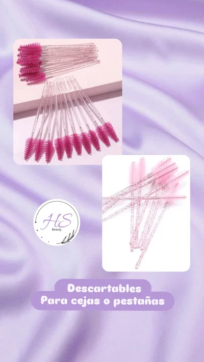 Cepillito descartable para cejas o pestañas