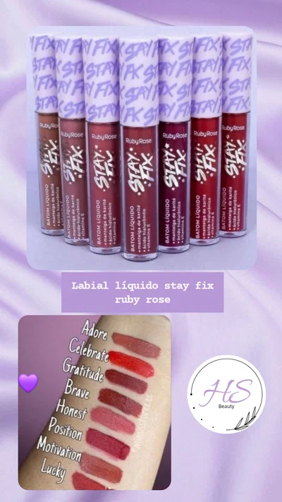 Labial liquido mate Stay Fix Ruby Rose