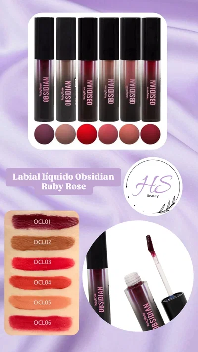 Labial liquido Obsidian Ruby Rose