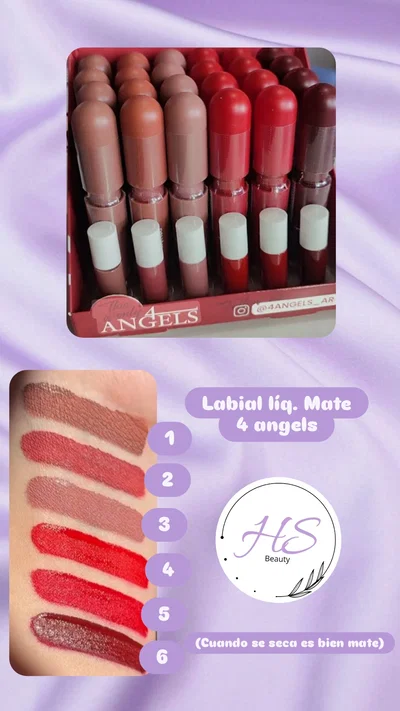 Labial liquido mate 4Angels