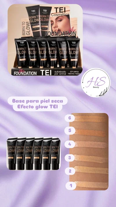 Base para piel seca Efecto glow TEI