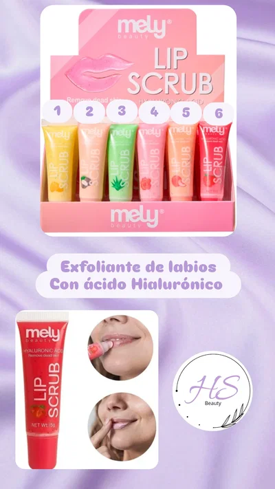Exfoliante de labios Mely