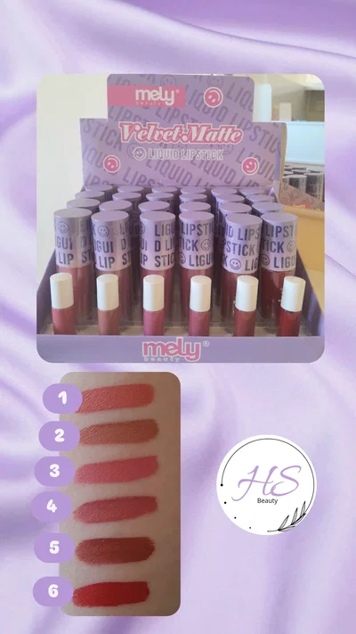 Labial líquido matte Mely