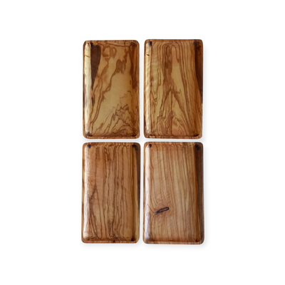 Pack x 4 bandejas de Olivo 24x14x1,5 cm