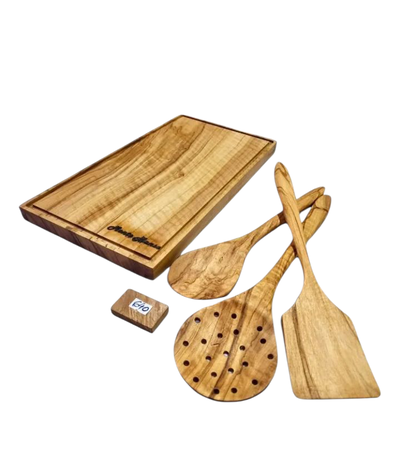 Tabla+3 utensilios de Olivo 