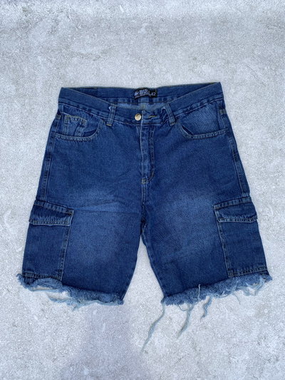 BERMUDAS DE JEANS MOM CARGO ⚡️