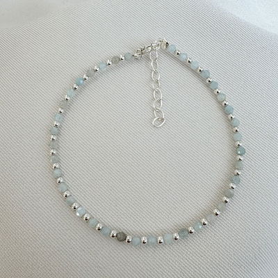 Pulsera cristales agua Marina