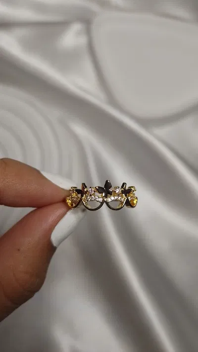 Anillo Dorado Maripositas