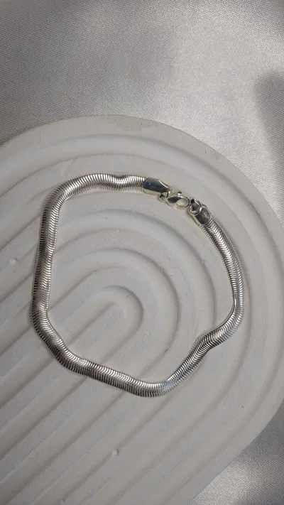 Pulsera para hombre cola de ratón chata