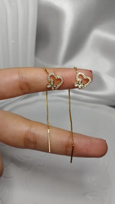 Aros aguja corazón