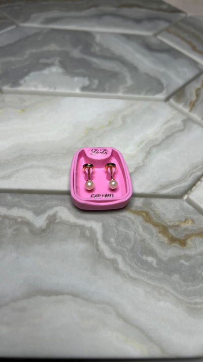 Abridores Perla perno de oro 18k