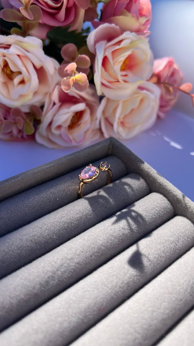 Anillo Dorado Tulia Falange