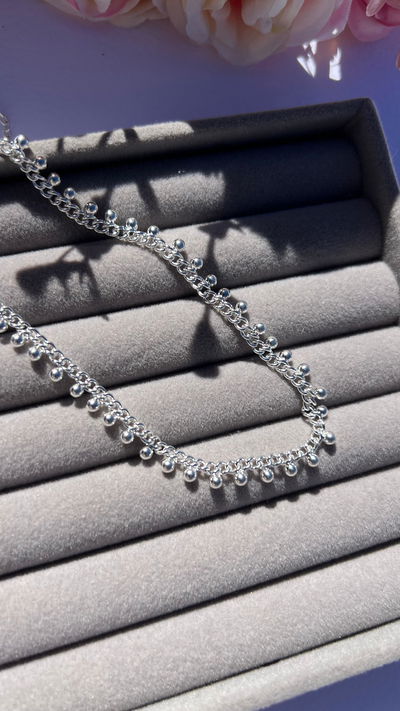 Collar Barbada + Bolitas