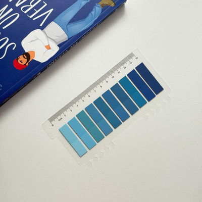 Post it AZUL - 10 colores con regla