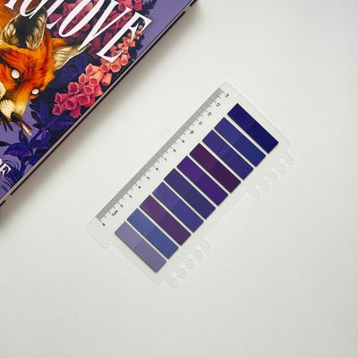 Post it VIOLETA - 10 colores con regla