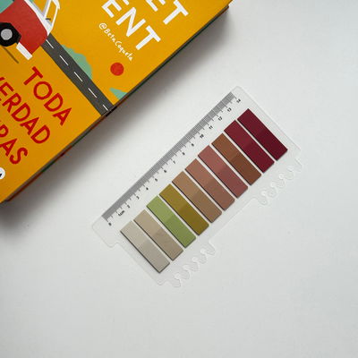 Post it NARANJA - 10 colores con regla