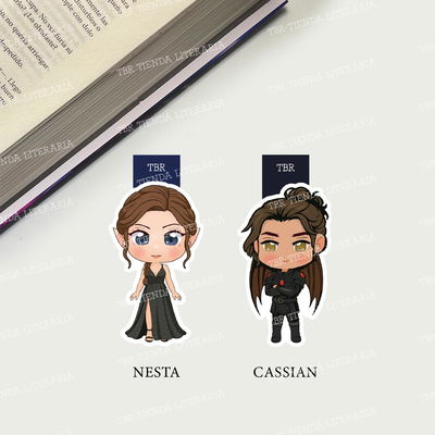 Marcapáginas Magnéticos Acotar - Sarah J. Maas - Nesta o Cassian