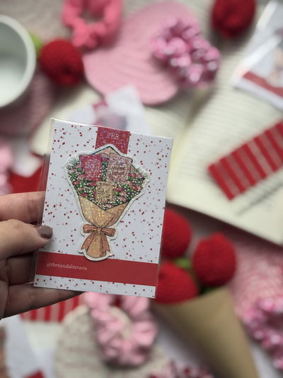 Marcapágina magnético holográfico Bouquet de flores - Edición limitada