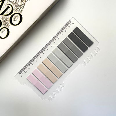 Post it GRIS - 10 colores con regla