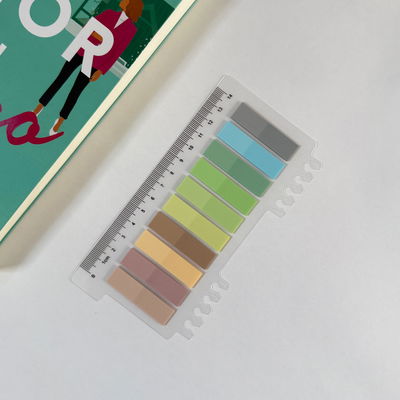 Post it PASTEL - 10 colores con regla