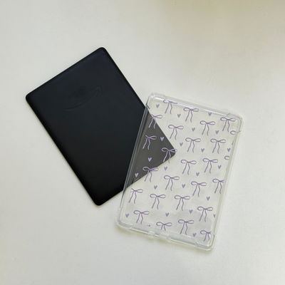 Funda transparente - Moños lila