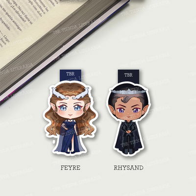 Marcapáginas Magnéticos Acotar - Sarah J. Maas - Feyre o Rhysand