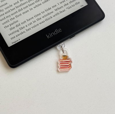 Charm para Kindle - Books and coffee