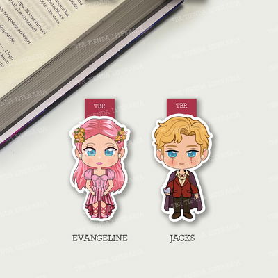 Marcapáginas Magnéticos Érase una vez un corazón roto - Evangeline o Jacks