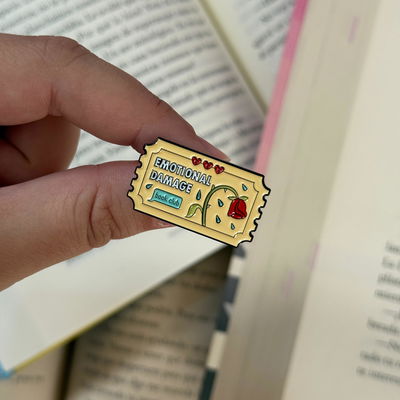 Pin literario - Emotional damage book club