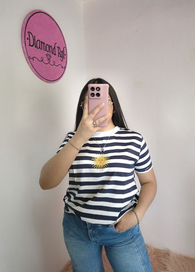 Remera rayada Sol