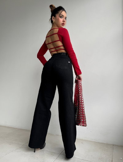 Wide leg black 