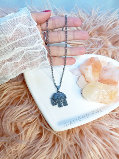 Cadena con dije elefante.
