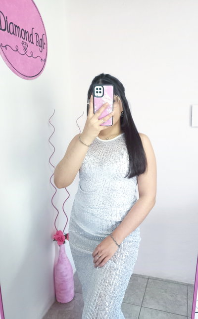 Vestido microtul lentejuelas