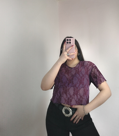 Remera microtul flores batik 