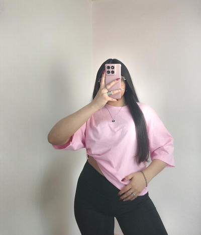 Remera boxy fit Daisy 