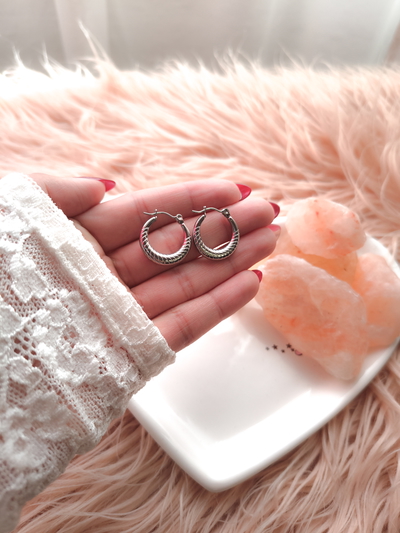 Aros argollas labradas